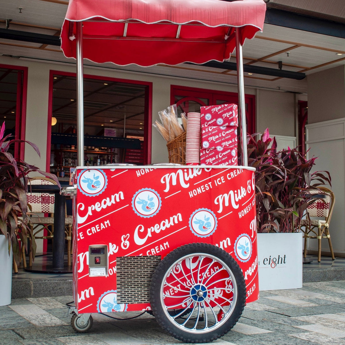 Milk & Cream - Honest Ice Cream Cart For Parties or Office - Woolly Pig Hong Kong